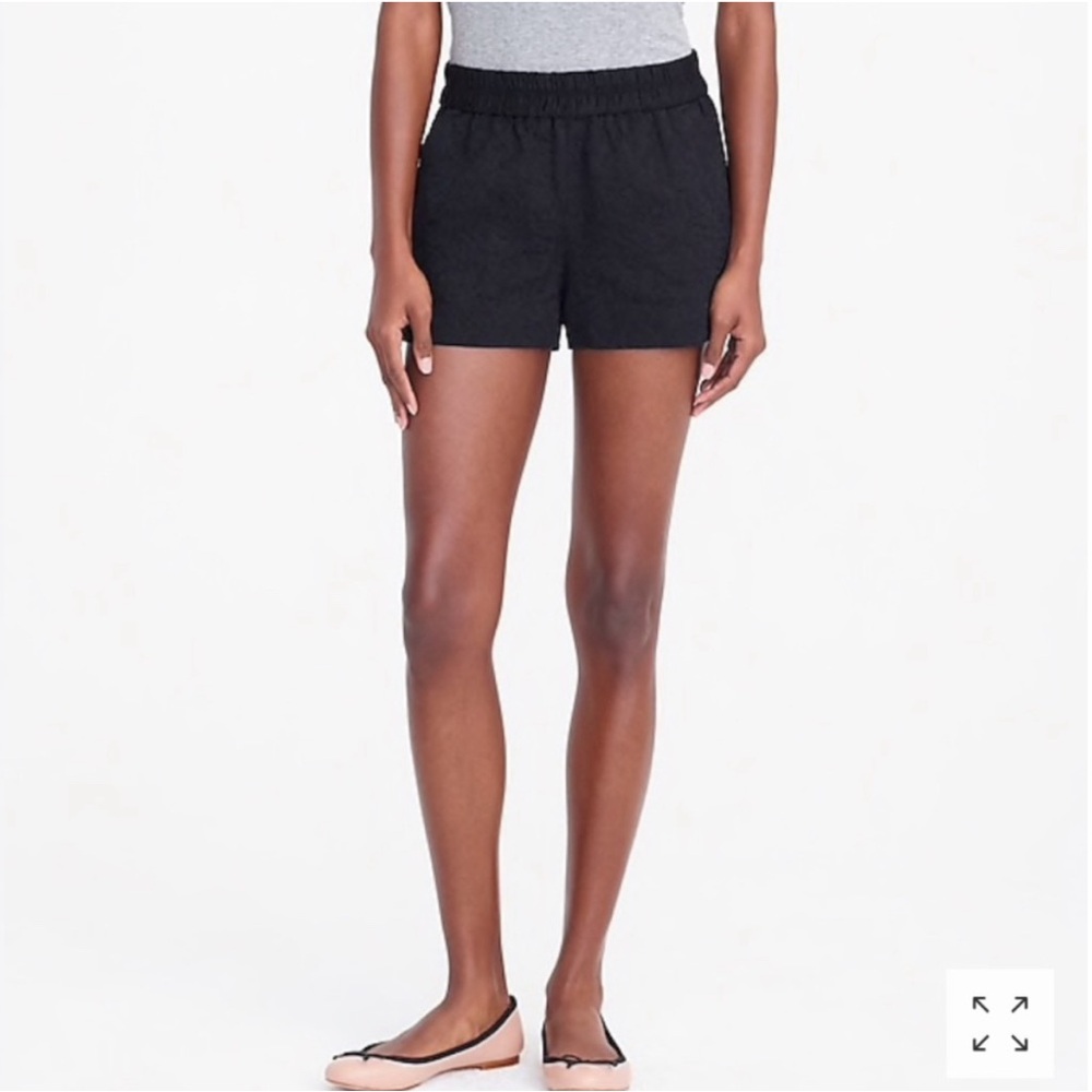 J. Crew Factory Women's Jacquard Pull On Black Boardwalk Shorts. Size 8